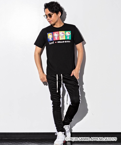 SHIFFON(シフォン)の「CYBERJAPAN DANCERS(サイバージャパンダンサーズ) KANAEデザイン【HELLO KITTY】Tシャツ(Tシャツ/カットソー・レディース・ホワイト/ブラック・M/L/XL)」の3枚目の写真