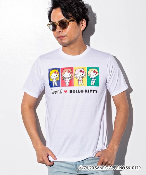 SHIFFON(シフォン)の「CYBERJAPAN DANCERS(サイバージャパンダンサーズ) KANAEデザイン【HELLO KITTY】Tシャツ(Tシャツ/カットソー・レディース・ホワイト/ブラック・M/L/XL)」の8枚目の写真