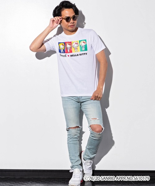 SHIFFON(シフォン)の「CYBERJAPAN DANCERS(サイバージャパンダンサーズ) KANAEデザイン【HELLO KITTY】Tシャツ(Tシャツ/カットソー・レディース・ホワイト/ブラック・M/L/XL)」の10枚目の写真