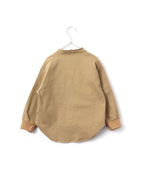 MAKE YOUR DAY（メイクユアデイ）の「デニム/チノ バンドカラーシャツ■80～140cm（シャツ/ブラウス・キッズ・ベージュ/ネイビー/カーキ・90/100/110/120/80/130/140）」の7枚目の写真