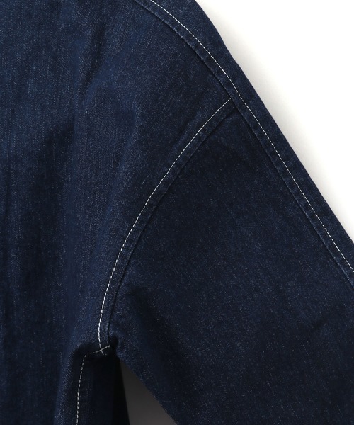 MAKE YOUR DAY（メイクユアデイ）の「デニム/チノ バンドカラーシャツ■80～140cm（シャツ/ブラウス・キッズ・ベージュ/ネイビー/カーキ・90/100/110/120/80/130/140）」の13枚目の写真