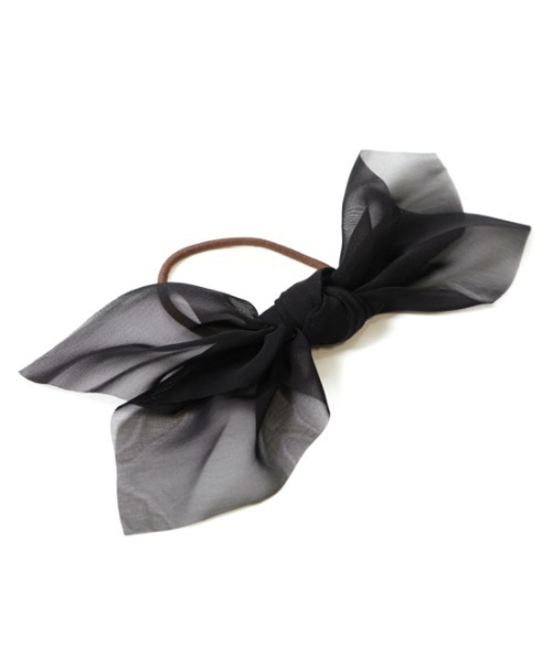 flower(フラワー)の「エアリーリボンゴム(ヘアゴム・レディース・ブラック/ベージュ/グレー/アイボリー・FREE)」の20枚目の写真