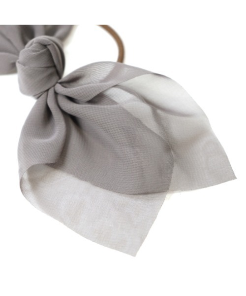 flower(フラワー)の「エアリーリボンゴム(ヘアゴム・レディース・ブラック/ベージュ/グレー/アイボリー・FREE)」の21枚目の写真