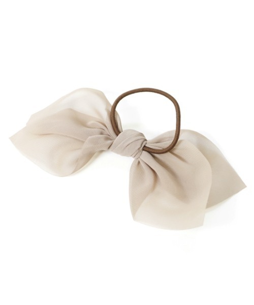 flower(フラワー)の「エアリーリボンゴム(ヘアゴム・レディース・ブラック/ベージュ/グレー/アイボリー・FREE)」の22枚目の写真