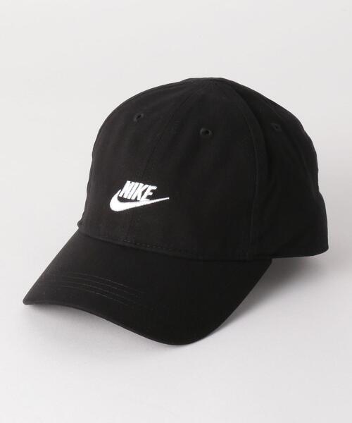 NIKE（ナイキ）の「NIKE（ナイキ）FUTURA CURVE CAP（キャップ・キッズ・ブラック/コバルトブルー・FREE）」の2枚目の写真
