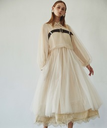 LA BELLE ETUDE | 【LA BELLE ETUDE】【Belle vintage】レザーベルトデザインワンピース(ワンピース)