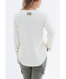 ALEXIA STAM | Round Hem Waffle Top/ラウンドヘムワッフルトップ(Tシャツ/カットソー)