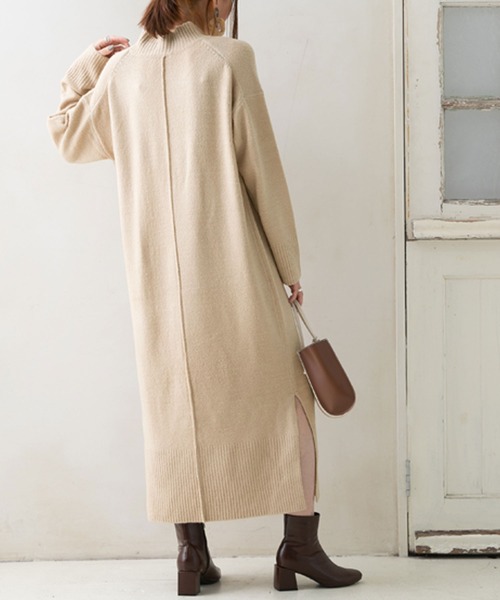 セール もちもちタートルニットワンピース ワンピース Newlyme ニューリーミー のファッション通販 Zozotown