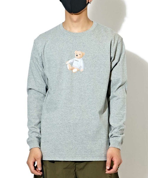 CHARI&CO(チャリアンドコー)の「【CHARI&CO】THE BEAR L/S TEE(Tシャツ/カットソー・メンズ・ホワイト/ブラック/グレー・MEDIUM/LARGE/X-LARGE)」の3枚目の写真