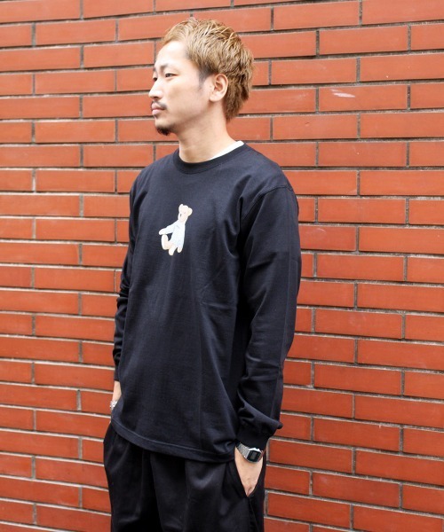 CHARI&CO(チャリアンドコー)の「【CHARI&CO】THE BEAR L/S TEE(Tシャツ/カットソー・メンズ・ホワイト/ブラック/グレー・MEDIUM/LARGE/X-LARGE)」の18枚目の写真