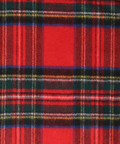 Johnstons of Elgin（ジョンストンズオブエルガン）の「[ ジョンストンズ ] ★ JOHNSTONS カシミヤ チェック マフラー 男女兼用 ユニセックス（マフラー・メンズ・ダークグリーン/レッド/グレー・FREE）」の7枚目の写真