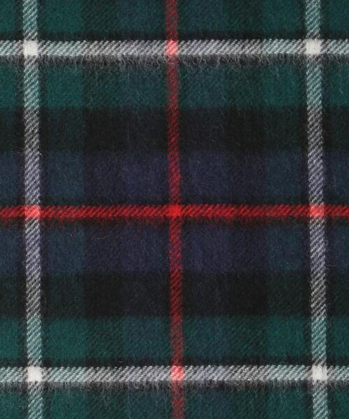 Johnstons of Elgin（ジョンストンズオブエルガン）の「[ ジョンストンズ ] ★ JOHNSTONS カシミヤ チェック マフラー 男女兼用 ユニセックス（マフラー・メンズ・ダークグリーン/レッド/グレー・FREE）」の8枚目の写真