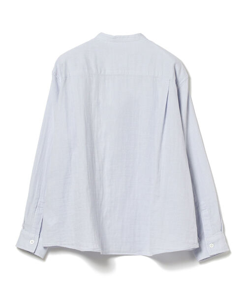 Ray BEAMS(レイビームス)の「DANTON / ノーカラー シャツ(シャツ/ブラウス・レディース・ホワイト/ライトブルー・38/36)」の12枚目の写真