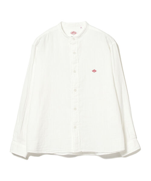 Ray BEAMS(レイビームス)の「DANTON / ノーカラー シャツ(シャツ/ブラウス・レディース・ホワイト/ライトブルー・38/36)」の16枚目の写真