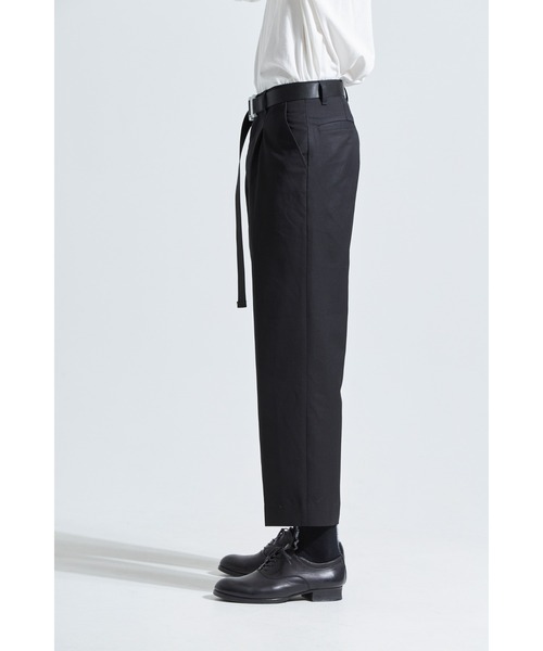 A‘gem 9（エージェムナイン）の「『A'GEM/9』ベルト付きワイドスラックス（スラックス・メンズ・ブラック/A・M/L）」の4枚目の写真