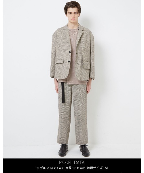 A‘gem 9（エージェムナイン）の「『A'GEM/9』ベルト付きワイドスラックス（スラックス・メンズ・ブラック/A・M/L）」の18枚目の写真