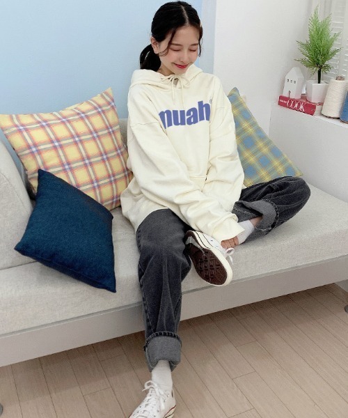 muahmuah（ムーアムーア）の「『muah muah/ムーアムーア』POINT RELAX FIT BLACK JEAN/ポイント リラックスフィット ブラックジーンズ（デニムパンツ・レディース・ブラック・S/M）」の22枚目の写真