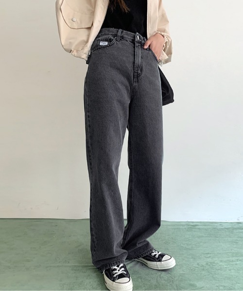 muahmuah（ムーアムーア）の「『muah muah/ムーアムーア』POINT RELAX FIT BLACK JEAN/ポイント リラックスフィット ブラックジーンズ（デニムパンツ・レディース・ブラック・S/M）」の15枚目の写真