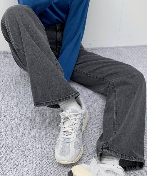 muahmuah（ムーアムーア）の「『muah muah/ムーアムーア』POINT RELAX FIT BLACK JEAN/ポイント リラックスフィット ブラックジーンズ（デニムパンツ・レディース・ブラック・S/M）」の13枚目の写真