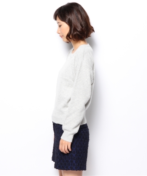 MAJESTIC LEGON（マジェスティックレゴン）の「◇アンゴラ混ビジューＰＯ（ニット/セーター・レディース・アイボリー/ピンク/グレー/ブルー/ブルー系その他・FREE）」の8枚目の写真