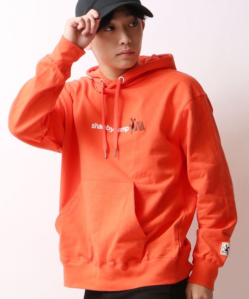 【Shabby/シャビ】ＳＨＡＢＢＹ胸ロゴ+刺繍プルパーカー フーディー