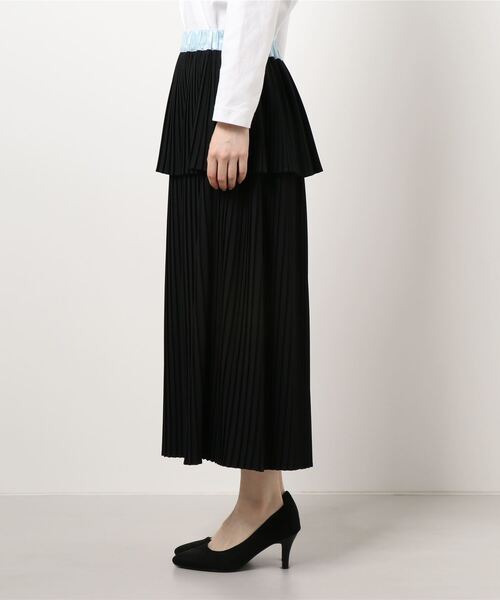 ライチ（ライチ）の「aurea/プリーツティアードスカート（スカート・レディース・キャメル/ブラック・FREE）」の10枚目の写真