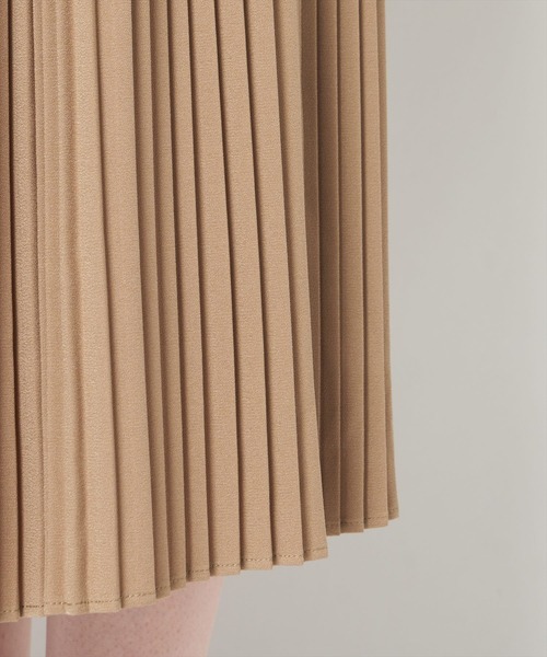 ライチ（ライチ）の「aurea/プリーツティアードスカート（スカート・レディース・キャメル/ブラック・FREE）」の5枚目の写真