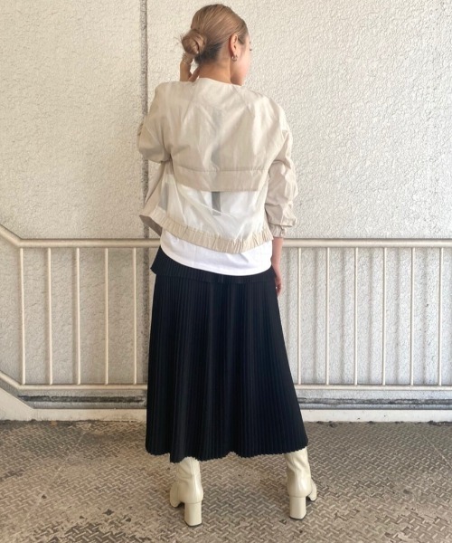 ライチ（ライチ）の「aurea/プリーツティアードスカート（スカート・レディース・キャメル/ブラック・FREE）」の11枚目の写真