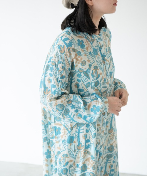 MERLOT（メルロー）の「ボタニカルシャツワンピース（シャツワンピース・レディース・イエロー/ブルー・FREE）」の15枚目の写真