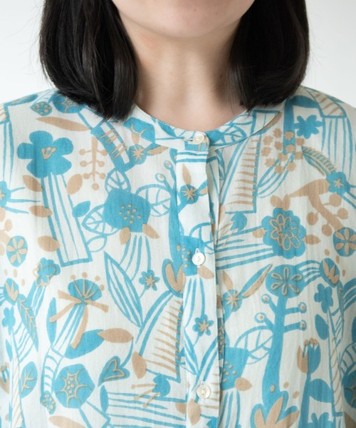 MERLOT（メルロー）の「ボタニカルシャツワンピース（シャツワンピース・レディース・イエロー/ブルー・FREE）」の9枚目の写真