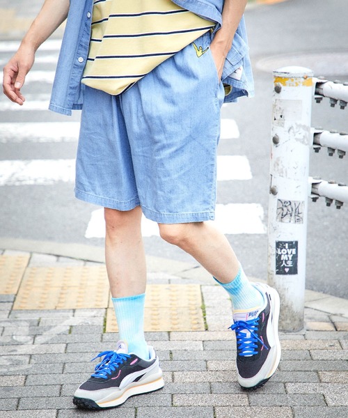 Mark Gonzales(マーク・ゴンザレス)の「Mark Gonzales/マークゴンザレス MONO-MART別注ロゴ刺繍 シェフショーツ(その他パンツ・メンズ・チャコールグレー/ベージュ/ネイビー/グレー/カーキ/インディゴブルー/ブルー/グリーン/アイボリー/モカ/グレー系その他・S/M/L)」の11枚目の写真