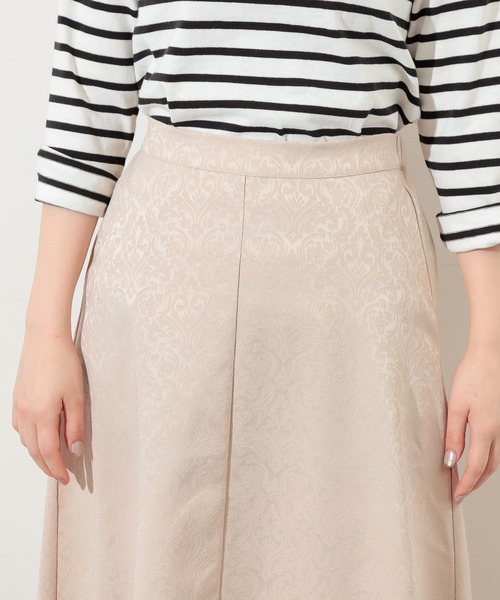 natural couture（ナチュラルクチュール）の「アンティークジャガード大人フレアスカート（スカート・レディース・オレンジ/ライトベージュ/サックスブルー・FREE）」の14枚目の写真