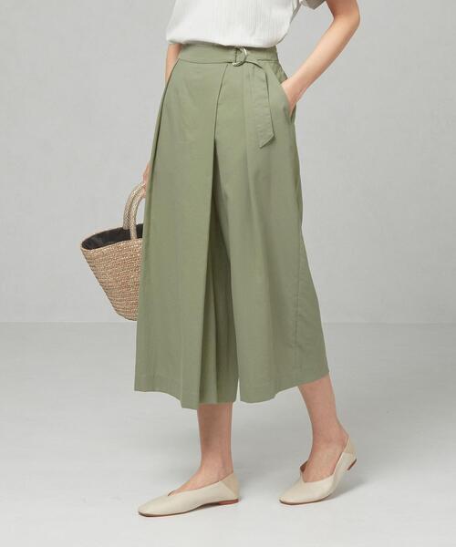 closet story（クローゼットストーリー）の「＜closet story＞□CSC サイドベルト スカーチョ -手洗い可能-（その他パンツ・レディース・ライトグレー/ダークグリーン・FREE）」の2枚目の写真