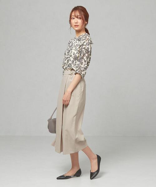 closet story（クローゼットストーリー）の「＜closet story＞□CSC サイドベルト スカーチョ -手洗い可能-（その他パンツ・レディース・ライトグレー/ダークグリーン・FREE）」の11枚目の写真