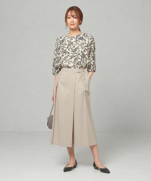 closet story（クローゼットストーリー）の「＜closet story＞□CSC サイドベルト スカーチョ -手洗い可能-（その他パンツ・レディース・ライトグレー/ダークグリーン・FREE）」の6枚目の写真