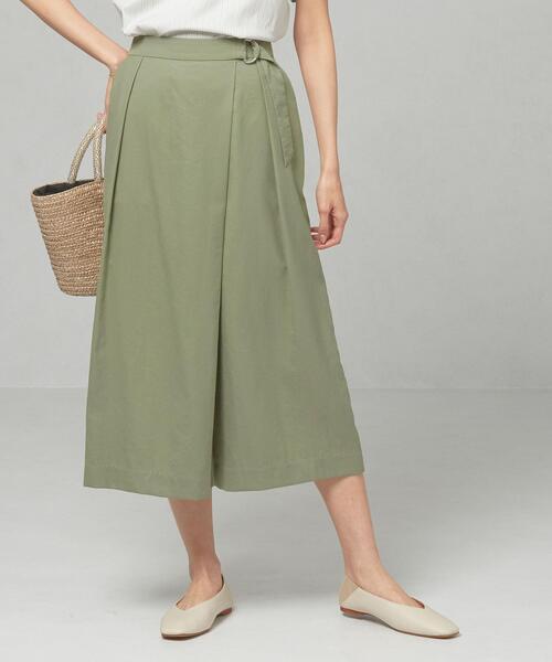 closet story（クローゼットストーリー）の「＜closet story＞□CSC サイドベルト スカーチョ -手洗い可能-（その他パンツ・レディース・ライトグレー/ダークグリーン・FREE）」の4枚目の写真