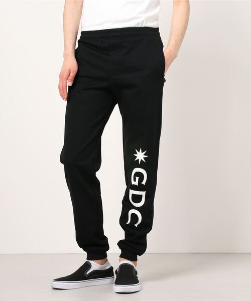 GDC(ジーディーシー)の「LOGO SWEAT PANTS(スウェットパンツ・メンズ・ホワイト/ブラック/グレー・FREE)」の2枚目の写真
