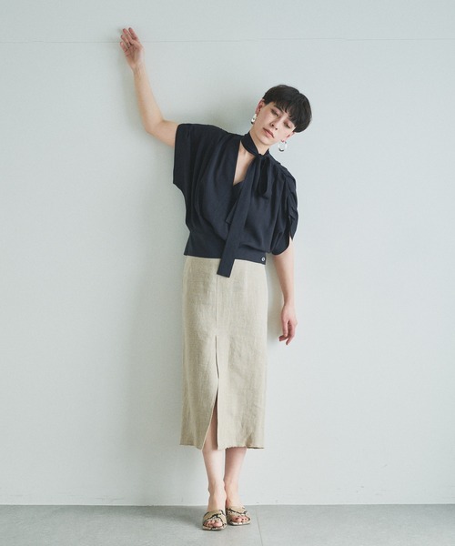【新品 タグ付】ウィムガゼット　シルエットブラウス シルエットブラウス | Whim Gazette(ウィム ガゼット)レディース