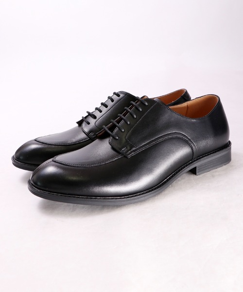 FUNALIVE(ファンアライブ)の「【H.O.WALK】U-TIP SHOES Uチップローヒールシューズ(ドレスシューズ・メンズ・ブラック/ブラウン・26.5/28/27/25.5/26/25)」の2枚目の写真