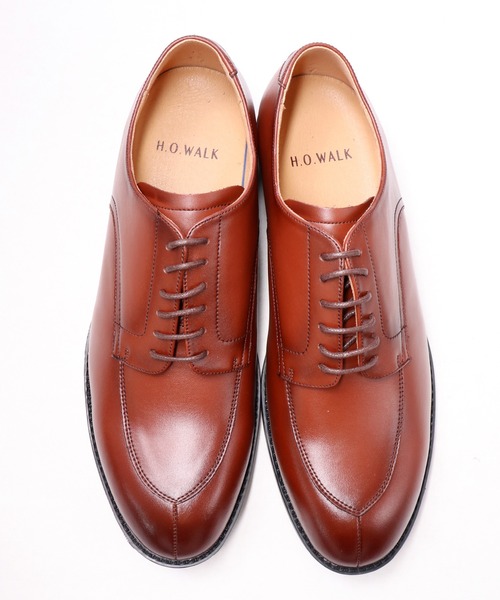 FUNALIVE(ファンアライブ)の「【H.O.WALK】U-TIP SHOES Uチップローヒールシューズ(ドレスシューズ・メンズ・ブラック/ブラウン・26.5/28/27/25.5/26/25)」の4枚目の写真