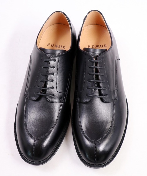 FUNALIVE(ファンアライブ)の「【H.O.WALK】U-TIP SHOES Uチップローヒールシューズ(ドレスシューズ・メンズ・ブラック/ブラウン・26.5/28/27/25.5/26/25)」の5枚目の写真