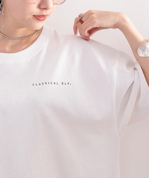 classicalelf（クラシカルエルフ）の「綿100％ オーガニックコットン。月グラフィックプリントで1+（Tシャツ/カットソー・レディース・ホワイト/ブラック/グレイッシュベージュ・MEDIUM/LARGE/X-LARGE）」の16枚目の写真