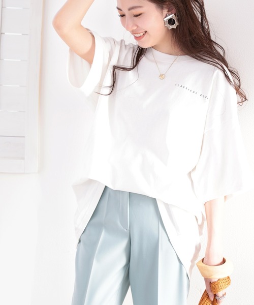 classicalelf（クラシカルエルフ）の「綿100％ オーガニックコットン。月グラフィックプリントで1+（Tシャツ/カットソー・レディース・ホワイト/ブラック/グレイッシュベージュ・MEDIUM/LARGE/X-LARGE）」の19枚目の写真
