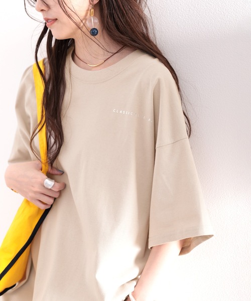 classicalelf（クラシカルエルフ）の「綿100％ オーガニックコットン。月グラフィックプリントで1+（Tシャツ/カットソー・レディース・ホワイト/ブラック/グレイッシュベージュ・MEDIUM/LARGE/X-LARGE）」の12枚目の写真