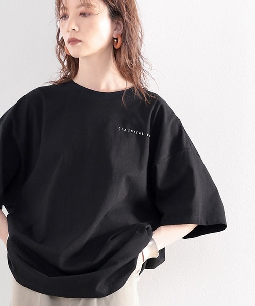 classicalelf（クラシカルエルフ）の「綿100％ オーガニックコットン。月グラフィックプリントで1+（Tシャツ/カットソー・レディース・ホワイト/ブラック/グレイッシュベージュ・MEDIUM/LARGE/X-LARGE）」の22枚目の写真