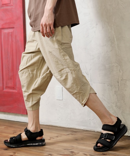 TopIsm（トップイズム）の「【2022】無地コットン 7分丈サルエルパンツ（その他パンツ・メンズ・ベージュ系その他/グリーン系その他/ホワイト系その他/ブラック系その他/カーキ/グレー・L/LL/M）」の5枚目の写真