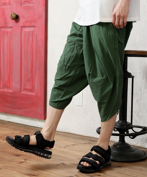 TopIsm（トップイズム）の「【2022】無地コットン 7分丈サルエルパンツ（その他パンツ・メンズ・ベージュ系その他/グリーン系その他/ホワイト系その他/ブラック系その他/カーキ/グレー・L/LL/M）」の6枚目の写真