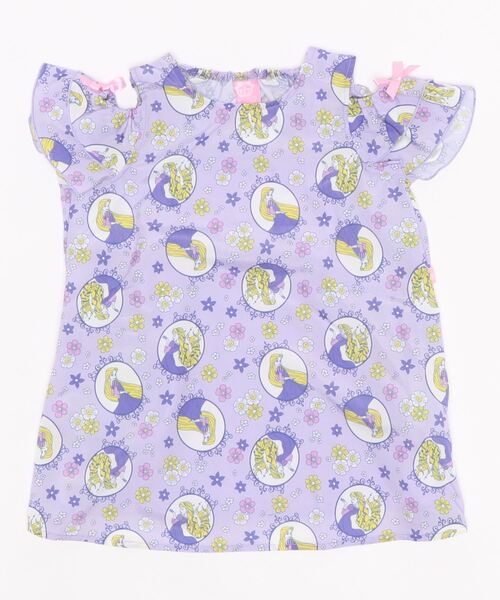 ディズニー プリンセス総柄シフォンワンピース 47k ディズニー プリンセス総柄シフォンワンピース 47k