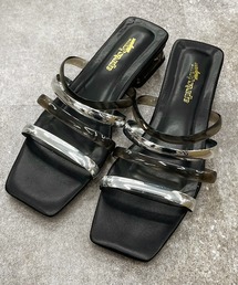 apres jour mignon | スクエアクリアヒールサンダル【ZOZOTOWN限定アイテム】(サンダル)