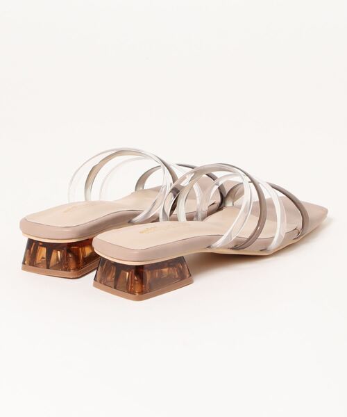 apres jour mignon(アプレジュールミニョン)の「スクエアクリアヒールサンダル【ZOZOTOWN限定アイテム】(サンダル・レディース・ブラック/グレイッシュベージュ/アイボリー・X-LARGE/LARGE/MEDIUM/SMALL)」の8枚目の写真